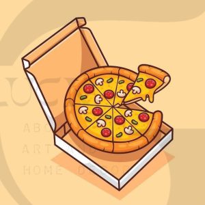 مگنت چوبی پیتزا